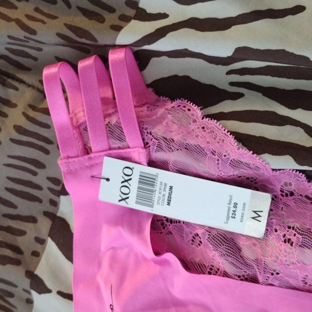 XOXO PINK LOVE XOXO PANTIES SIZE MEDIUM BRAND NEW NEVER WORN - Picture 3 of 7
